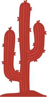 Red cactus